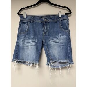 Member Only‎ Women's Cutoff Blue Jean Shorts Size 5 Y2K vintage